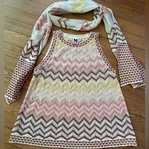 Missoni top and matching scarf